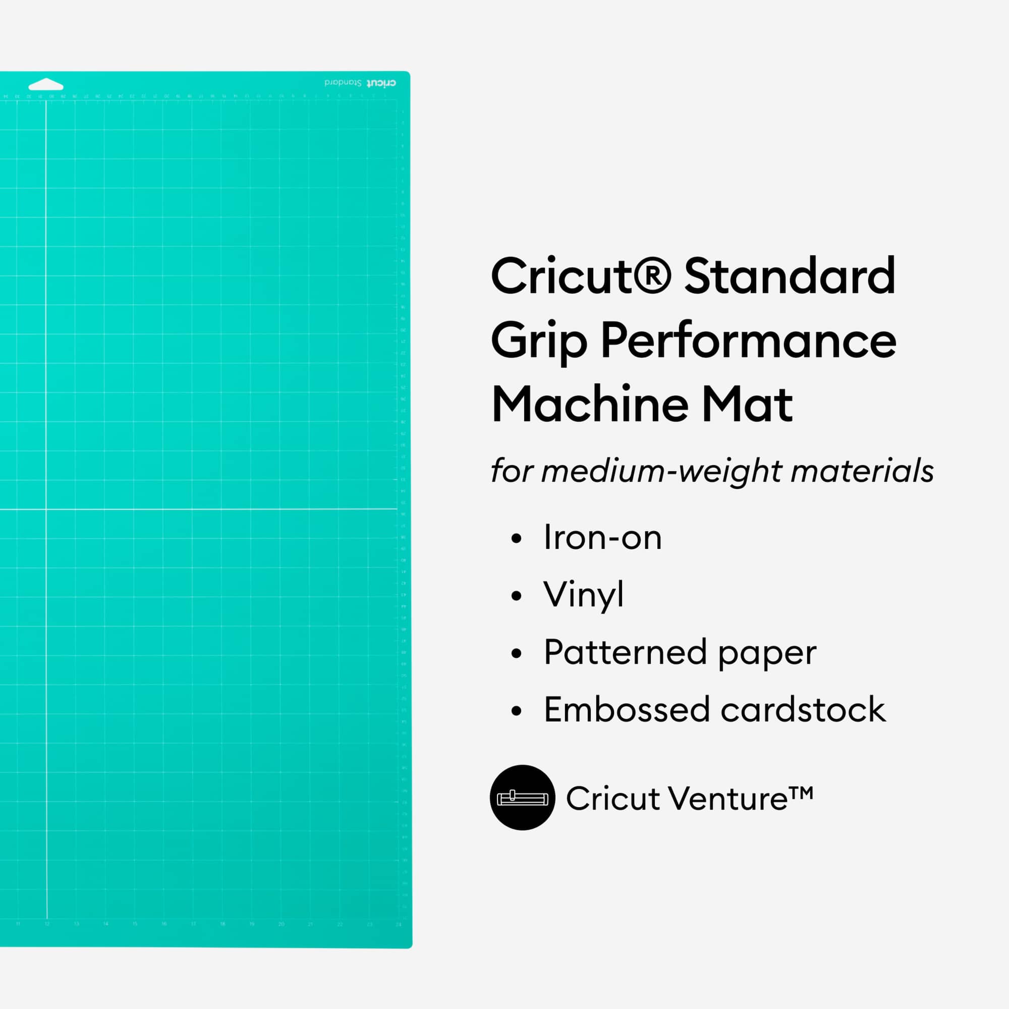 Cricut® 2-Pack Standard Grip Performance Machine Mats, 24" x 12"